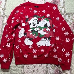 Disney Mickey Mouse and Minnie Mouse Christmas sweatshirt